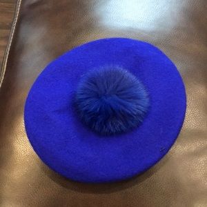 Royal blue hat